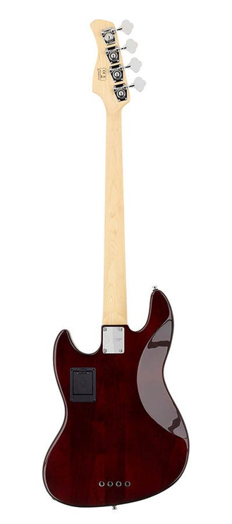 alder 4-string active bass guitar tobacco sunburst