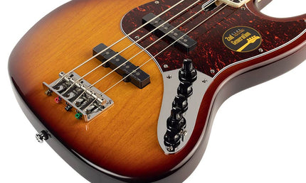 alder 4-string active bass guitar tobacco sunburst