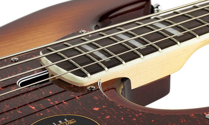 alder 4-string active bass guitar tobacco sunburst