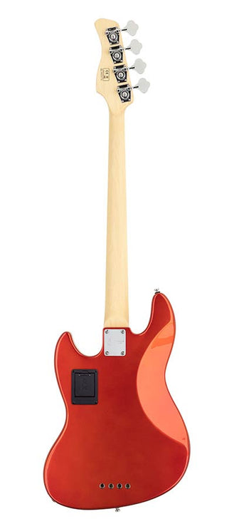 alder 4-string active bass guitar bright metallic red