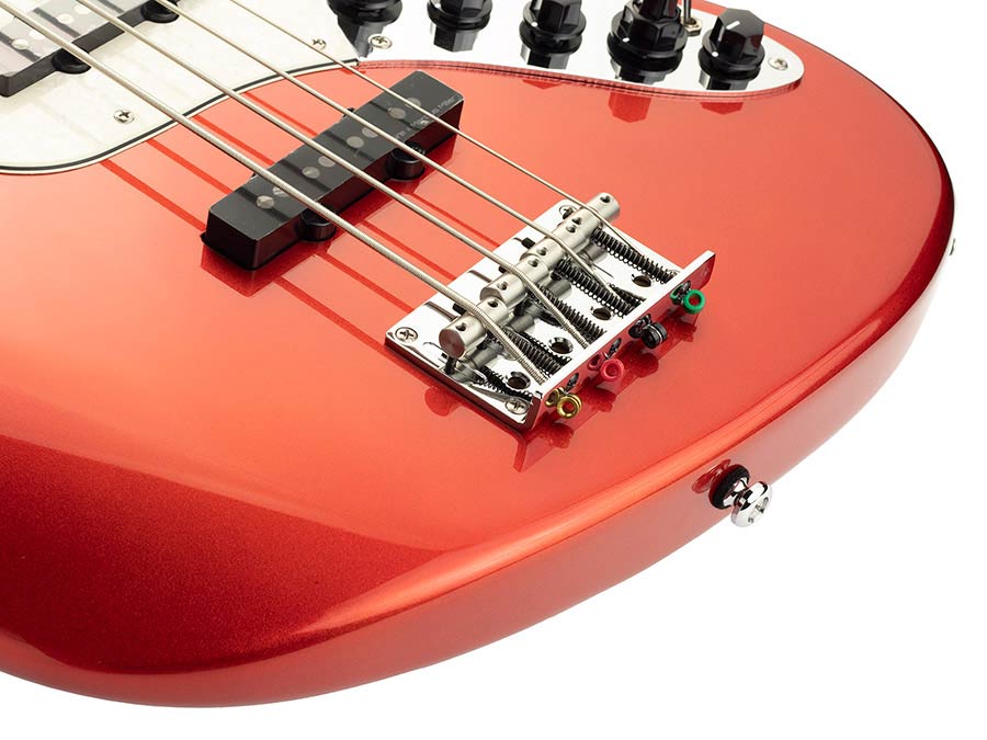 Sire Basses - V7+ A4/bmr - Alder 4-String Active Bass Guitar – Metallic Red