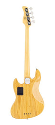 swamp ash 4-string active bass guitar natural