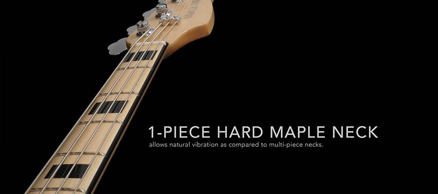 Sire Basses - V7v+ S4/nt - Swamp Ash 4-String Active Bass Guitar – Natural