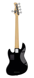 alder 5-string active bass guitar black