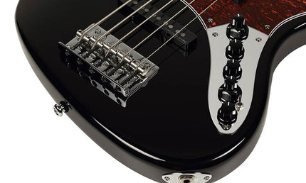 alder 5-string active bass guitar black