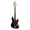 alder 5-string active bass guitar black