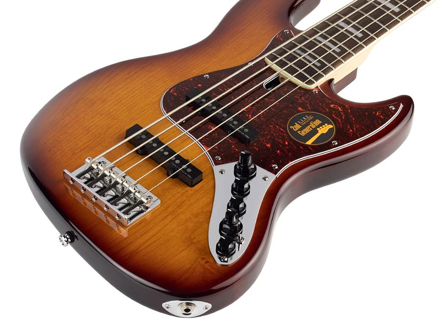 Sire Basses - V7+ A5/ts - Alder 5-String Active Bass Guitar – Tobacco Sunburst