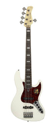 alder 5-string active bass guitar antique white