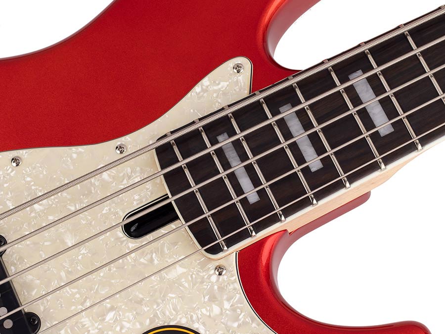 Sire Basses - V7+ A5/bmr - Alder 5-String Active Bass Guitar – Metallic Red