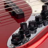 Sire Basses - V7+ A5/bmr - Alder 5-String Active Bass Guitar – Metallic Red