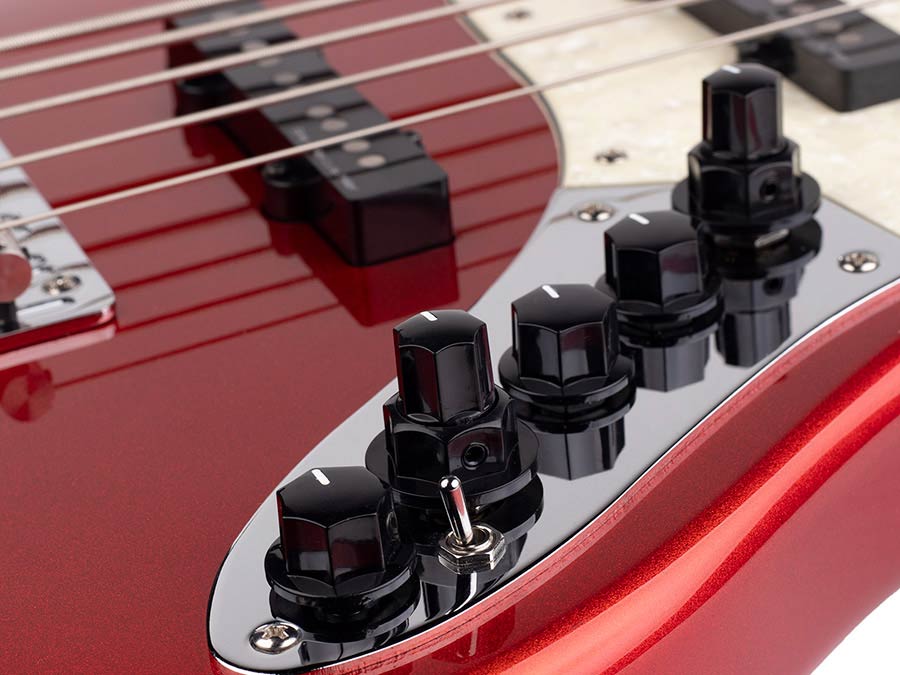 Sire Basses - V7+ A5/bmr - Alder 5-String Active Bass Guitar – Metallic Red