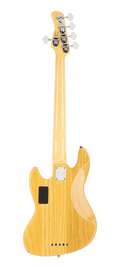Sire Basses - V7v+ S5/nt - Swamp Ash 5-String Active Bass Guitar – Natural