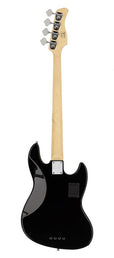 lefty alder 4-string active bass guitar black