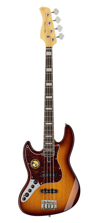 Sire Basses - V7+ A4L/TS - lefty alder 4-string active bass guitar tobacco sunburst – Tobacco Sunburst