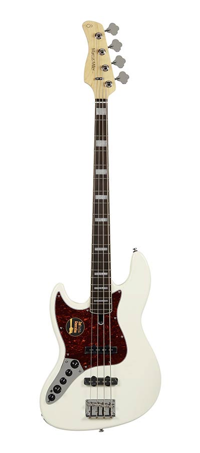 Sire Basses - V7+ A4L/AWH - lefty alder 4-string active bass guitar antique white – Antique White