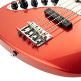 Sire Basses - V7+ A4l/bmr - Lefty Alder 4-String Active Bass Guitar – Metallic Red