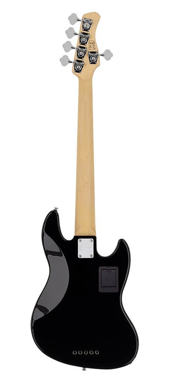 lefty alder 5-string active bass guitar black