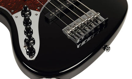 lefty alder 5-string active bass guitar black