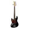 lefty alder 5-string active bass guitar black