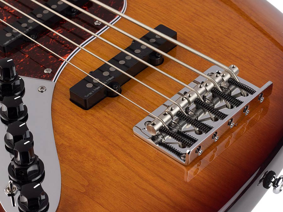 Sire Basses - V7+ A5l/ts - Lefty Alder 5-String Active Bass Guitar – Tobacco Sunburst