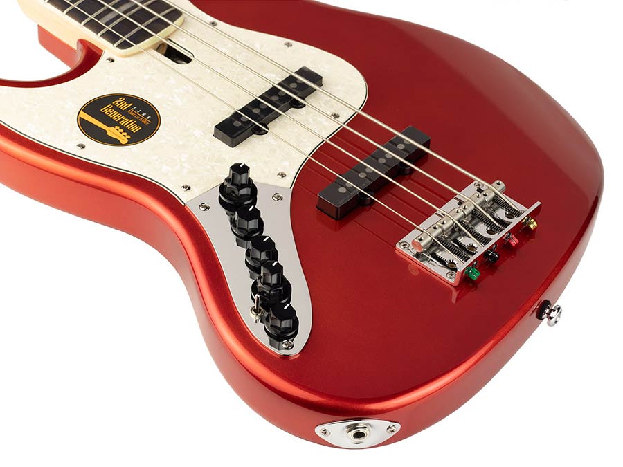 Sire Basses - V7+ A5l/bmr - Lefty Alder 5-String Active Bass Guitar – Metallic Red