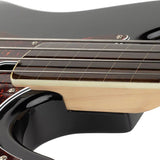 Sire Basses - V7+ A4f/bk - Fretless Alder 4-String Active Bass Guitar – Black