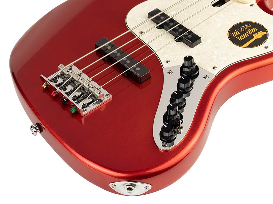 Sire Basses - V7+ A4f/bmr - Fretless Alder 4-String Active Bass Guitar – Metallic Red