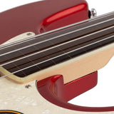 Sire Basses - V7+ A4f/bmr - Fretless Alder 4-String Active Bass Guitar – Metallic Red