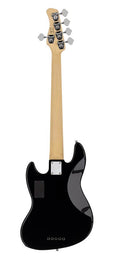 fretless alder 5-string active bass guitar black