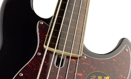 fretless alder 5-string active bass guitar black