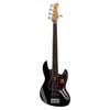 fretless alder 5-string active bass guitar black