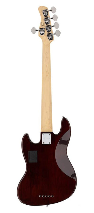 Sire Basses - V7+ A5f/ts - Fretless Alder 5-String Active Bass Guitar – Tobacco Sunburst