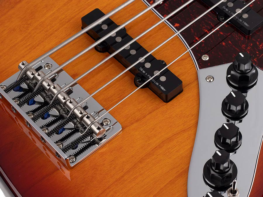 Sire Basses - V7+ A5f/ts - Fretless Alder 5-String Active Bass Guitar – Tobacco Sunburst