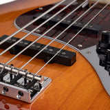 Sire Basses - V7+ A5f/ts - Fretless Alder 5-String Active Bass Guitar – Tobacco Sunburst