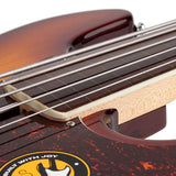 Sire Basses - V7+ A5f/ts - Fretless Alder 5-String Active Bass Guitar – Tobacco Sunburst