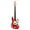 fretless alder 5-string active bass guitar bright metallic red