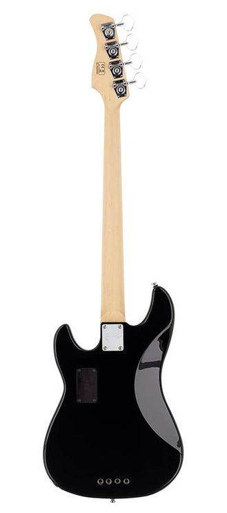 alder 4-string active bass guitar black