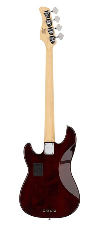 alder 4-string active bass guitar tobacco sunburst