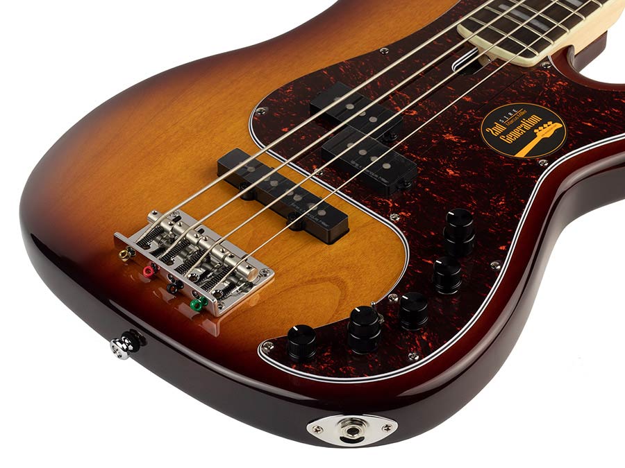 Sire Basses - P7+ A4/ts - Alder 4-String Active Bass Guitar – Tobacco Sunburst