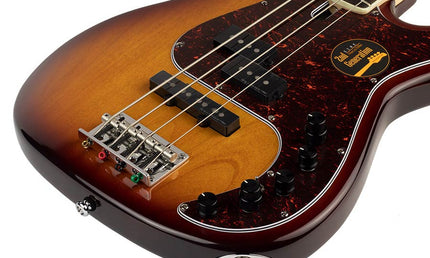 alder 4-string active bass guitar tobacco sunburst