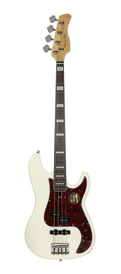Sire Basses - P7+ A4/AWH - alder 4-string active bass guitar antique white – Antique White
