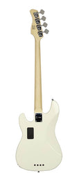 alder 4-string active bass guitar antique white