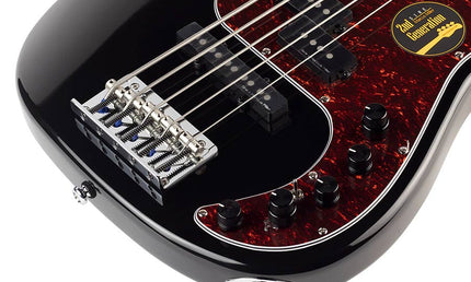 alder 5-string active bass guitar black