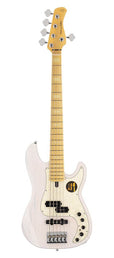 swamp ash 5-string active bass guitar white blonde