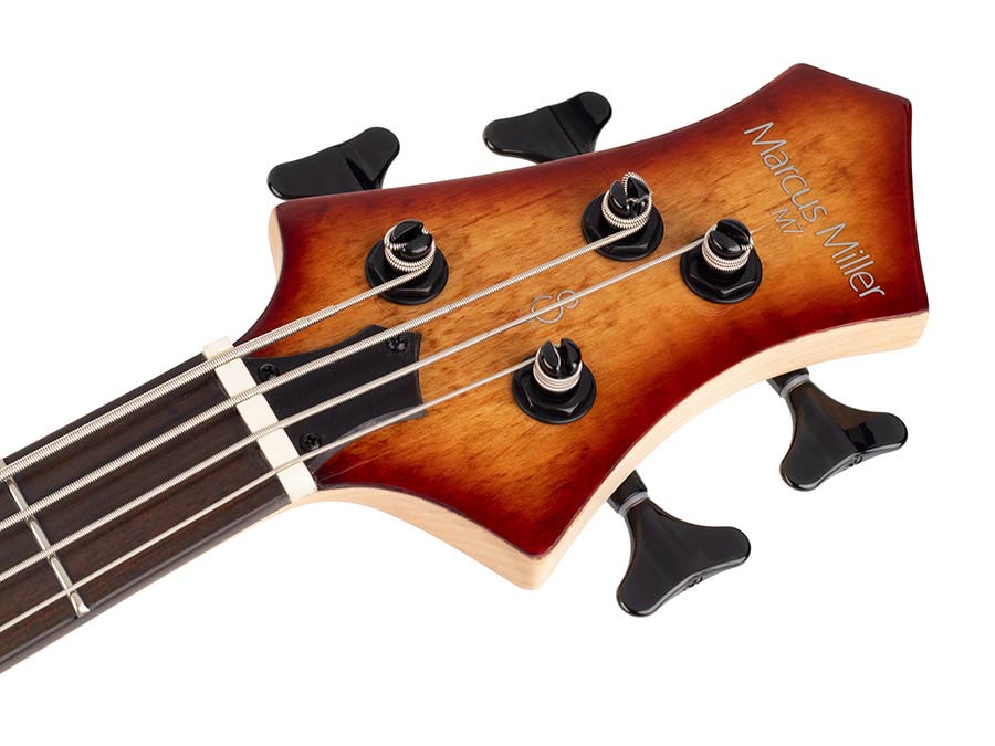 Sire Basses - M7+ A4/brs - Alder + Solid Maple 4-String Bass Guitar – Brown