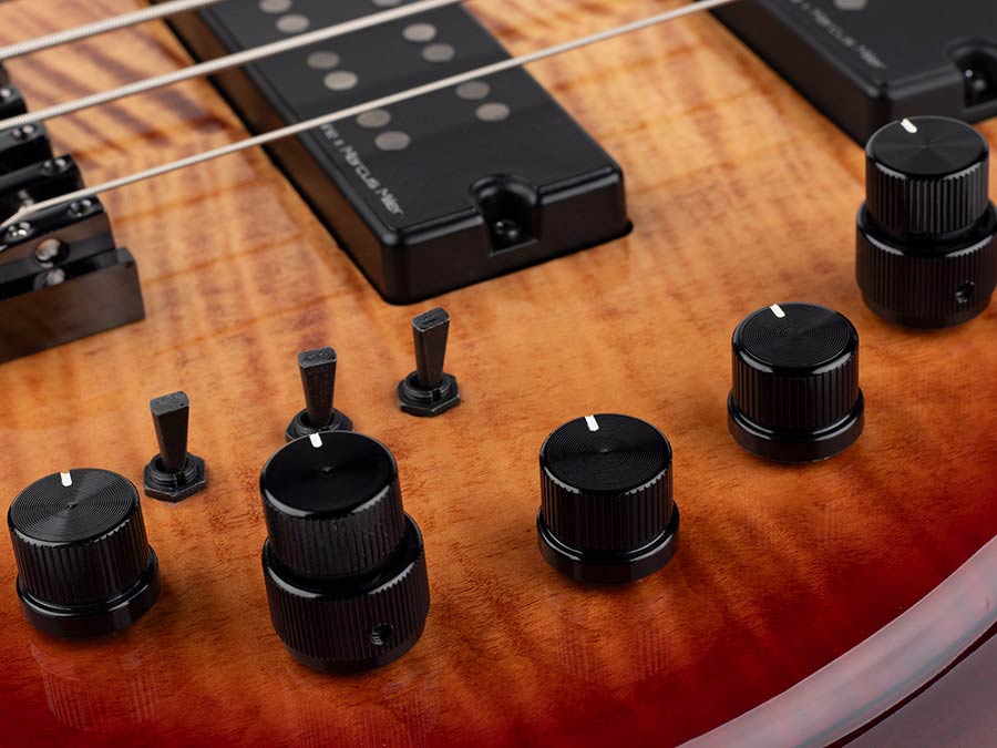 Sire Basses - M7+ A4/brs - Alder + Solid Maple 4-String Bass Guitar – Brown