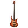 alder + solid maple 4-string bass guitar brown