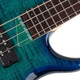 Sire Basses - M7+ A4/tbl - Alder + Solid Maple 4-String Bass Guitar – Transparent Blue