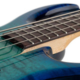 Sire Basses - M7+ A4/tbl - Alder + Solid Maple 4-String Bass Guitar – Transparent Blue