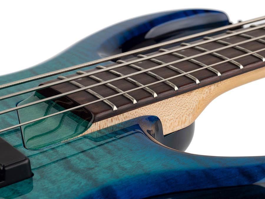 Sire Basses - M7+ A4/tbl - Alder + Solid Maple 4-String Bass Guitar – Transparent Blue